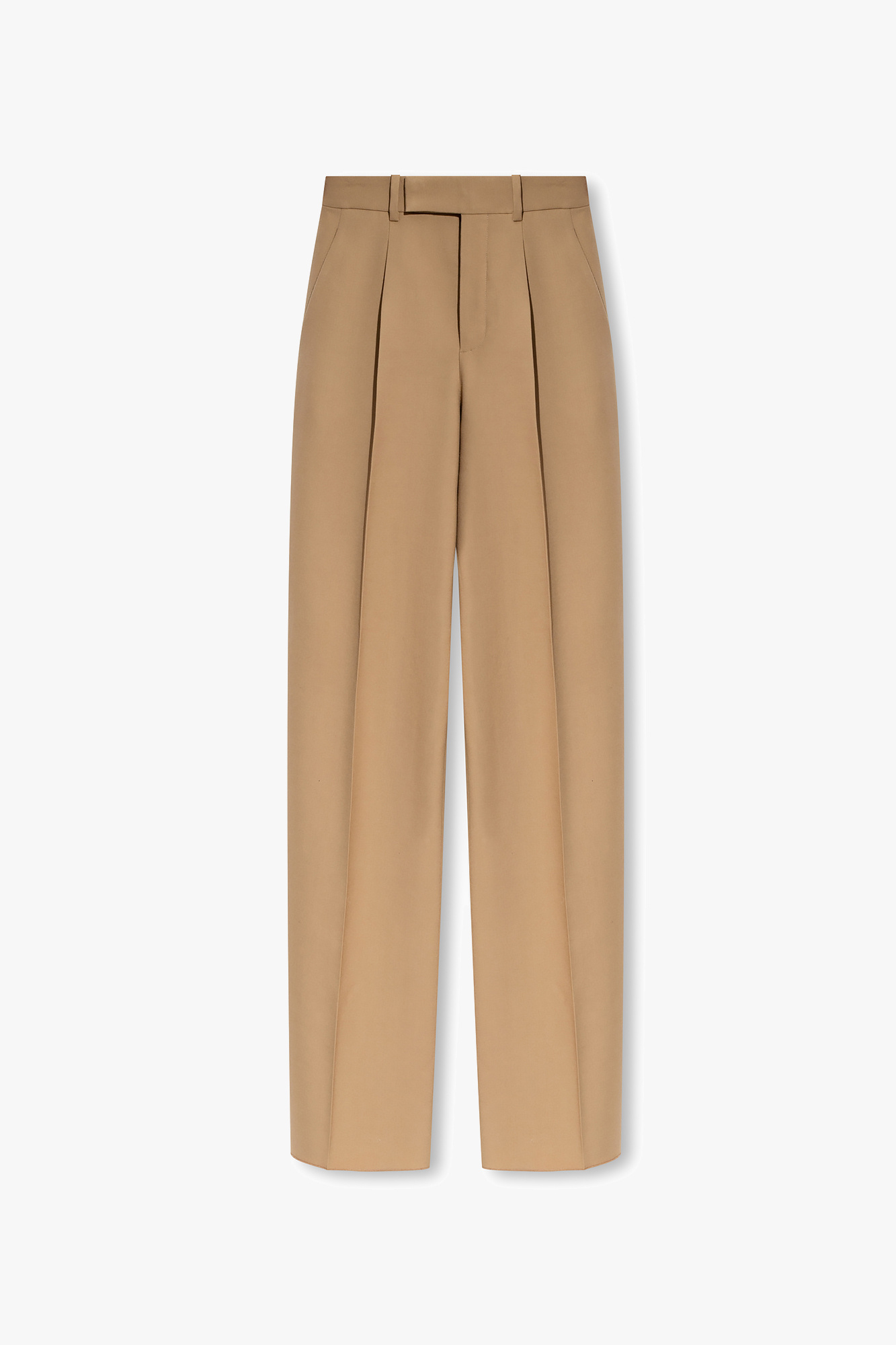 Beige Trousers with wide legs Saint Laurent - Roman Wide Leg